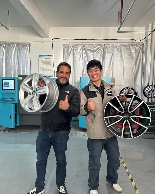 najnowsza sprawa firmy na temat Niemiecki ośrodek serwisowania samochodów wybrał Gubot Alloy Wheel Diamond Cutting Machine